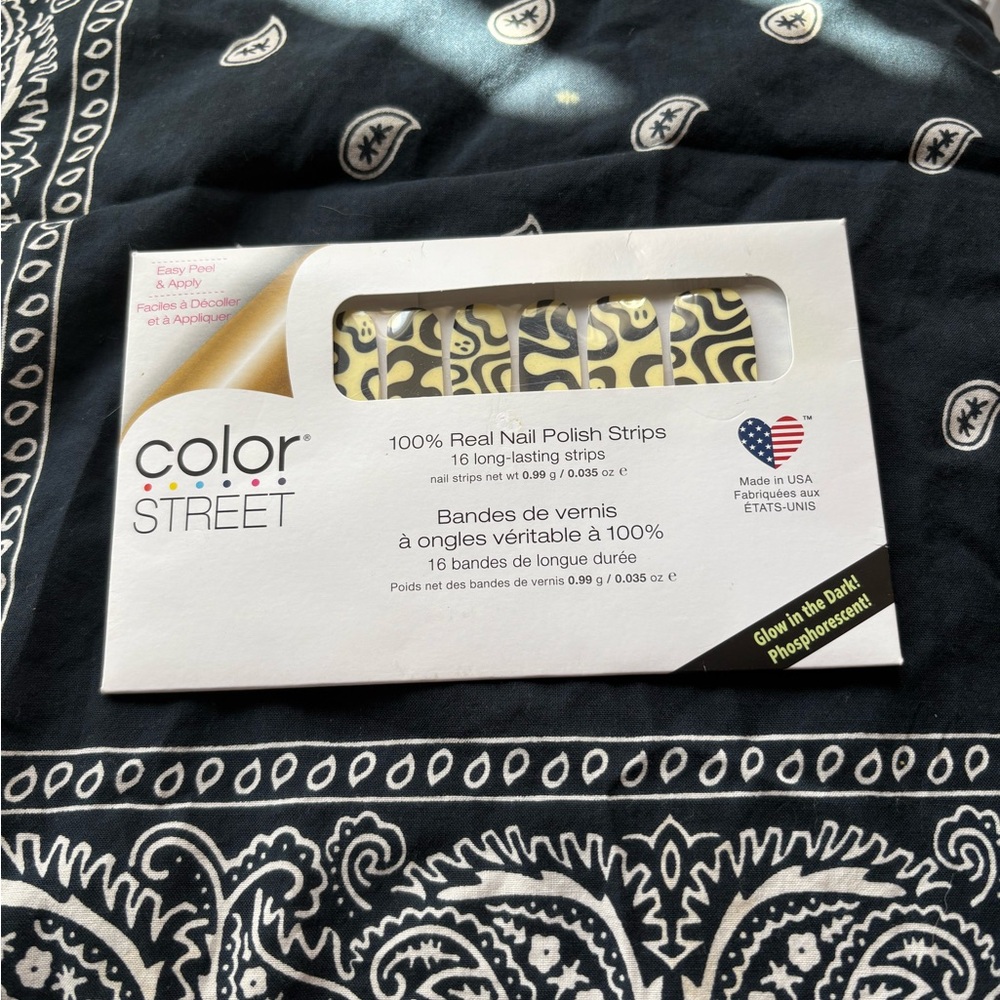 Color Street Nail Polish Strips - Black and White Design